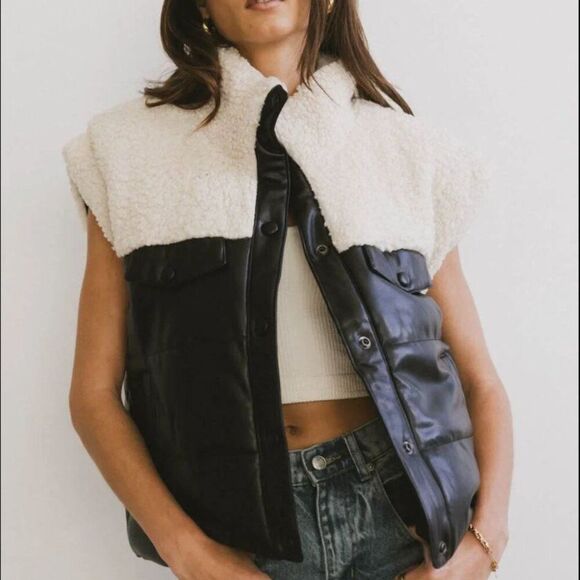 Bohme Lets Get Lost Vegan Vest in Black Size Small - Picture 1 of 10